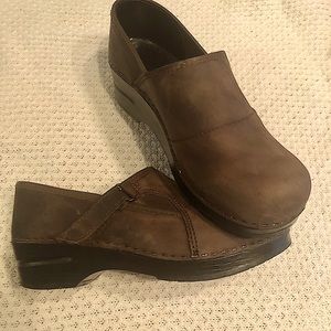 DANSKO clogs. Comfortable, casual slip ons.